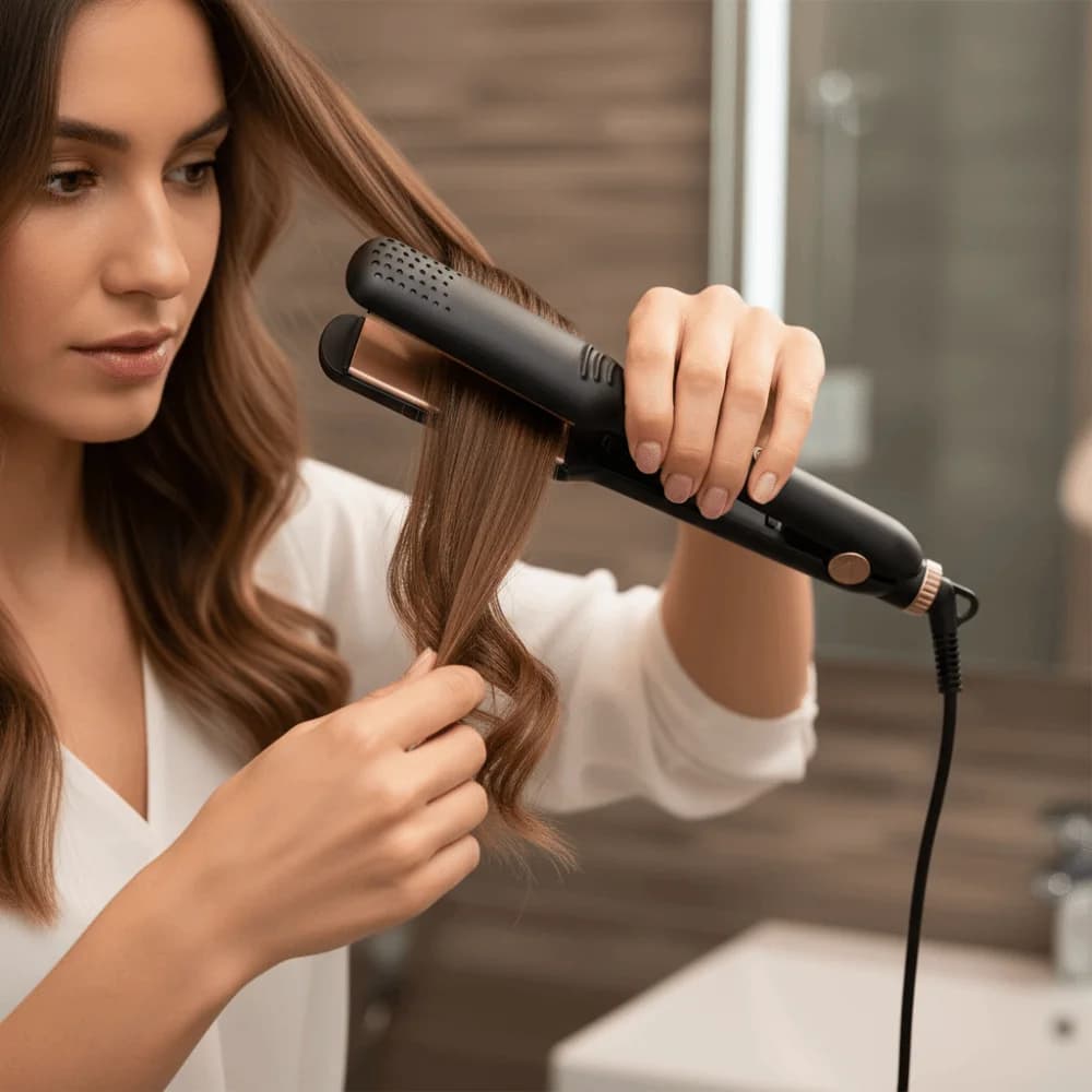 Anionic Hair Plate Larga, Quick Heating Electric, Iron Hair Clips with Adjustable Temperature, Professional Hair Plate