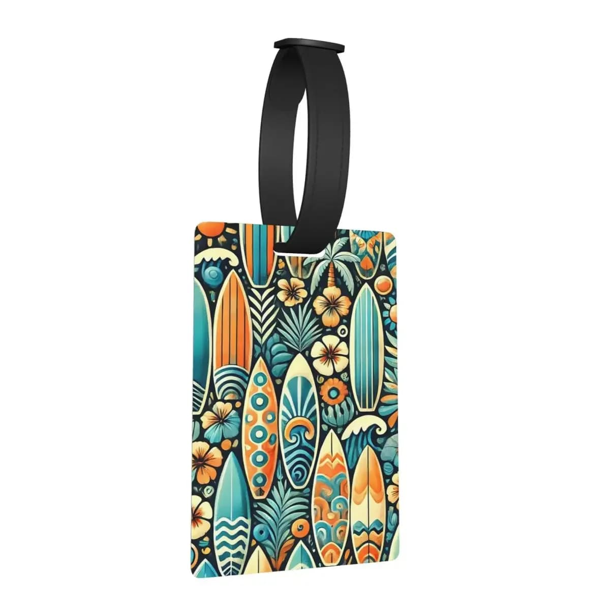 Tavola da surf tropicale Etichette per bagagli Accessori per valigie Viaggi Carino Bagagli Imbarco Tag Porta etichette ID Nome Indirizzo