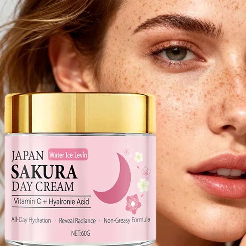Day cream Sakura of Japan. Glycerin of hyaluronic acid to collagen niacinamide to vitamin C. Hydratic radiation throughout the day. Not fat. 60 g.