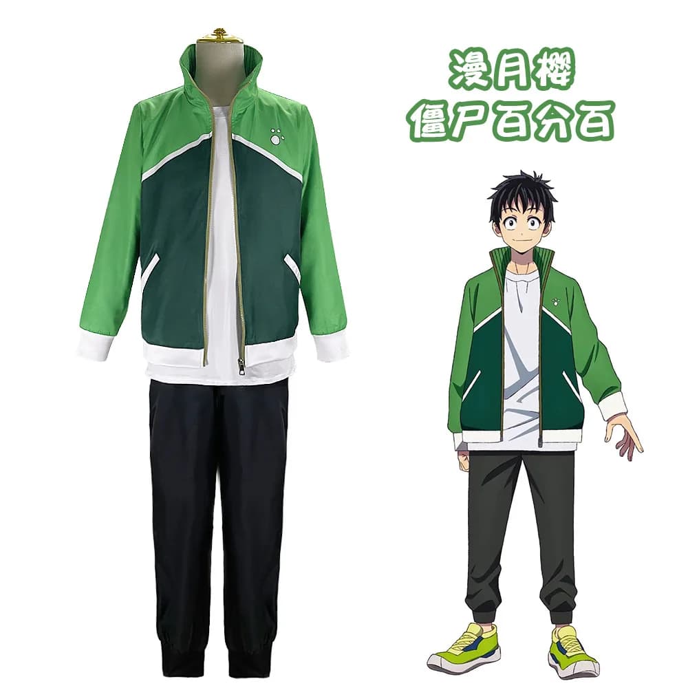 100% nuovo costume cosplay anime zombie per Sangetsuki Izu e Tenkou Kaito stile abbigliamento sportivo
