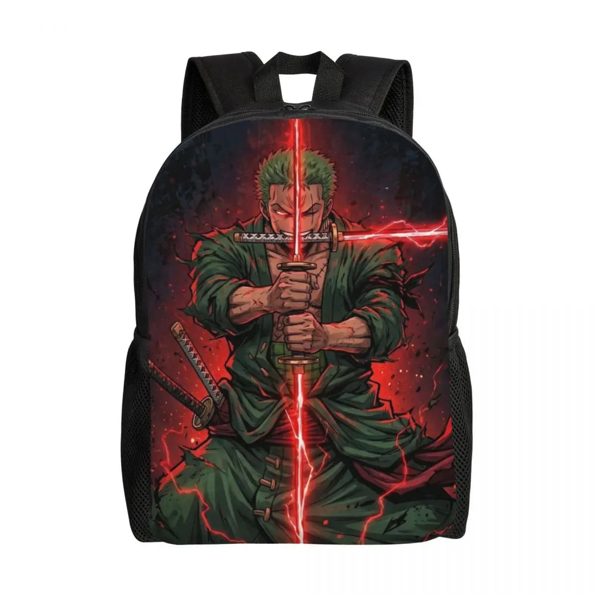 Zaino da viaggio personalizzato Zoro O-One P-Piece Anime per uomo e donna, borsa per computer da scuola, zaino per studenti universitari