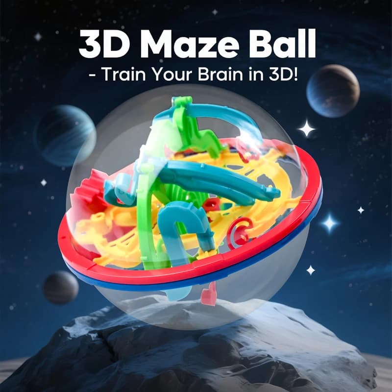 3D Palla Magica Labirinto Rompicapo Puzzle Intelligente 100 Livelli Globo Giocattolo Educativo Gioco Montessori per I Bambini
