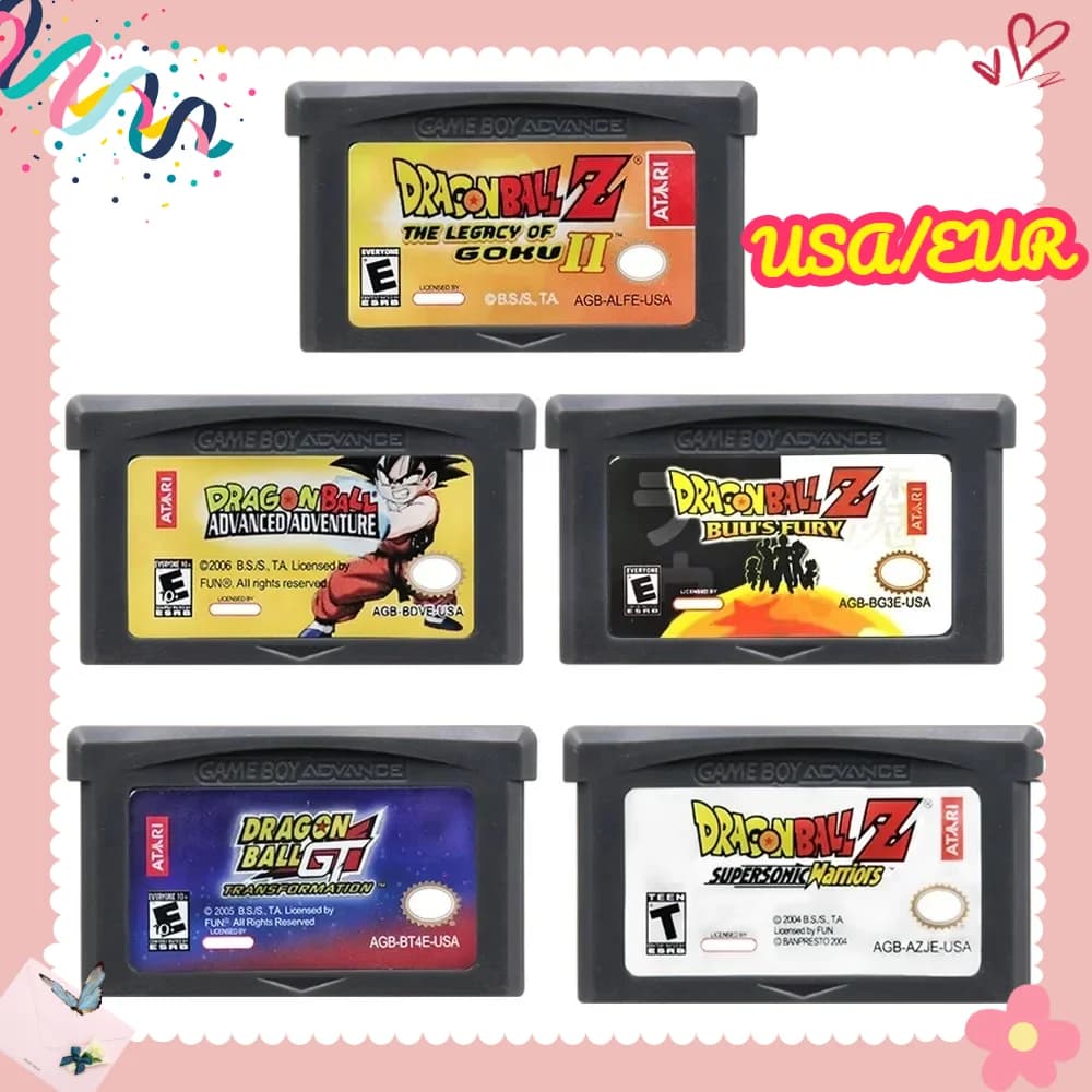 Nuova Serie di Giochi Dragon Ball GBA, Cartuccia per Console di Videogiochi a 32-Bit, Avventura Avanzata Supersonic Warriors Buu's Fury
