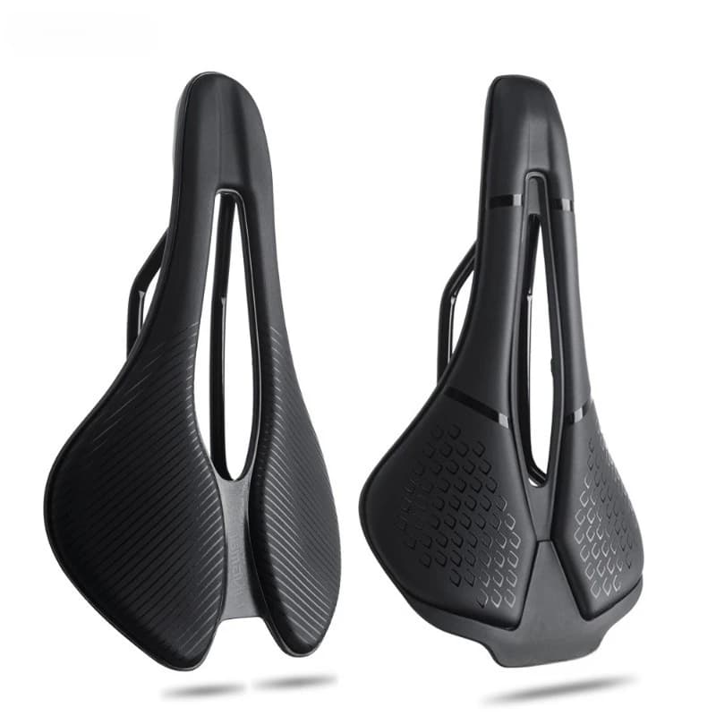 Carbon fiber seat cushion bicycle hollow breathable seat bag mountain road bike, ultra-light folding car seat cushion