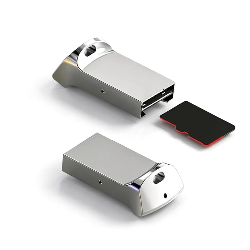 1pcs Aluminum Mini Usb 2.0 Memory Card Reader Adapter for TF Micro SD Pc Computer Laptop Sd