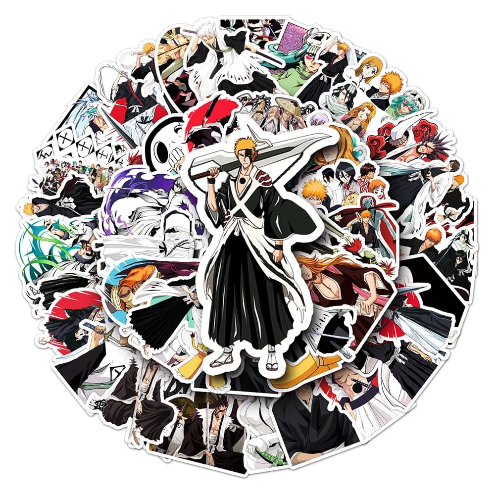 10/30/50PCS BLEACH Anime adesivi impermeabili Graffiti decalcomanie giocattolo laptop bagagli frigorifero chitarra notebook auto adesivi cartoni animati fai da te