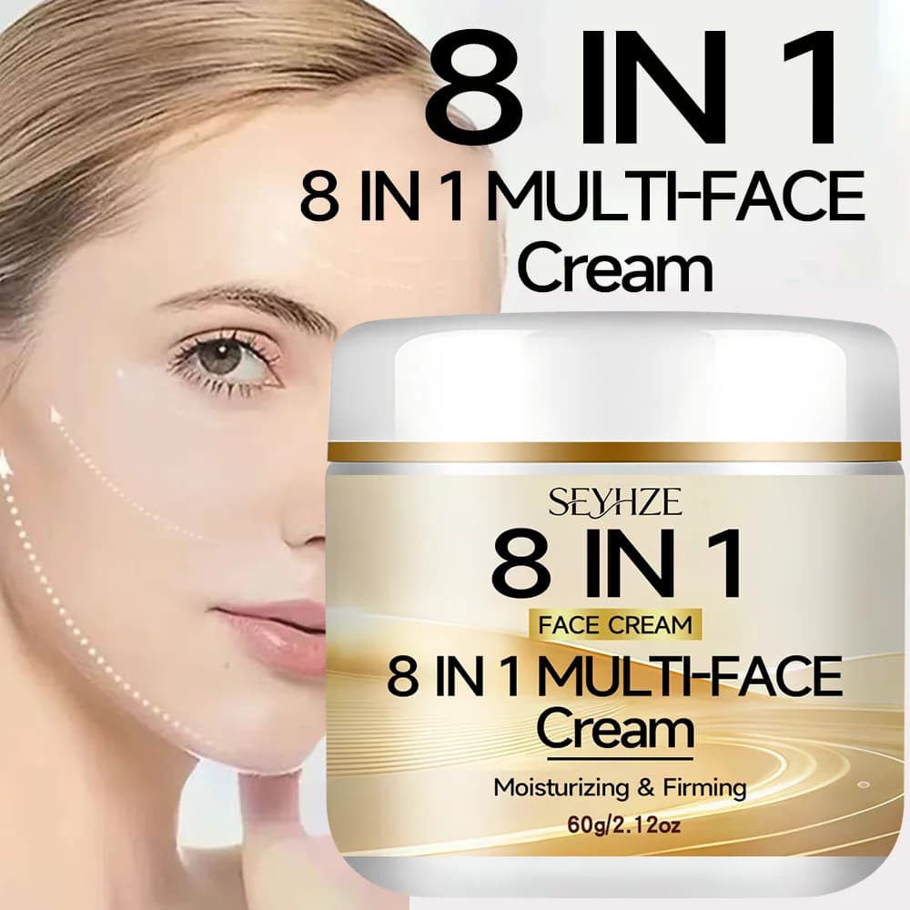 SEYHZE Multi Effect Moisturizing Shaping Cream 8 in 1 with Niacinamide Collagen Retinol Vitamin C Scratch Firmi