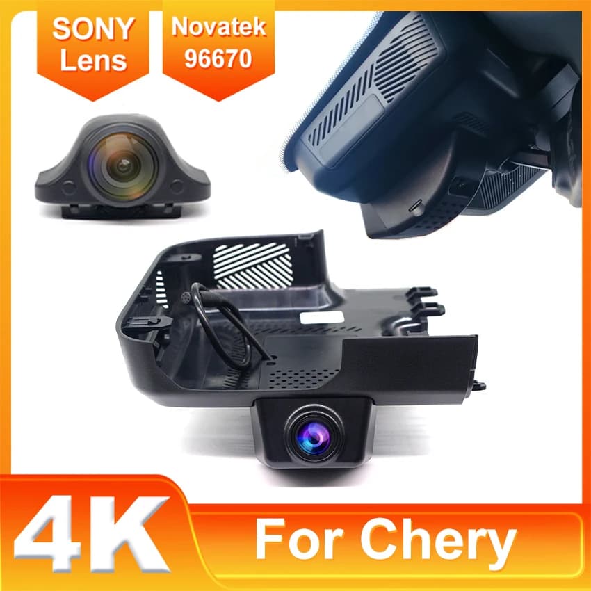 New! 4K Wifi 3840*2160 Auto DVR Dash Cam OEM Video For Chery Explore 06 Jaecoo J7 phev 2025-2023 With APP Control