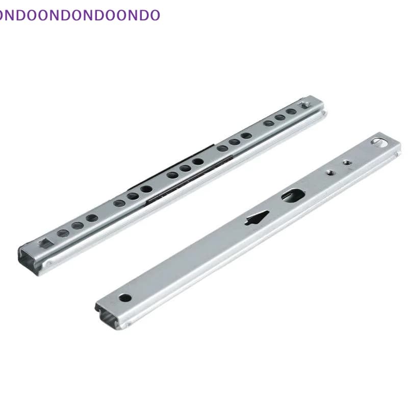 17mm 2-Way Two-Section Ball Bearing Slide Compact Mini Sliding Guide Rail for Tiny Drawers Desk Storage Organizer