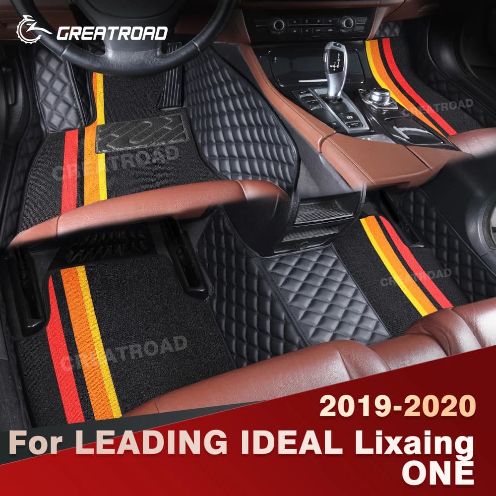 For LEADING IDEAL Lixaing ONE 2019-2020 Carpets double layer Interior accessories for custom car mats