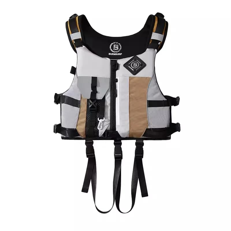 BURNSURF Multifunctional Life Suit Adult Multi-Strap Large Buoyancy Sea Fishing Vest Rocky Fishing Luya Vest