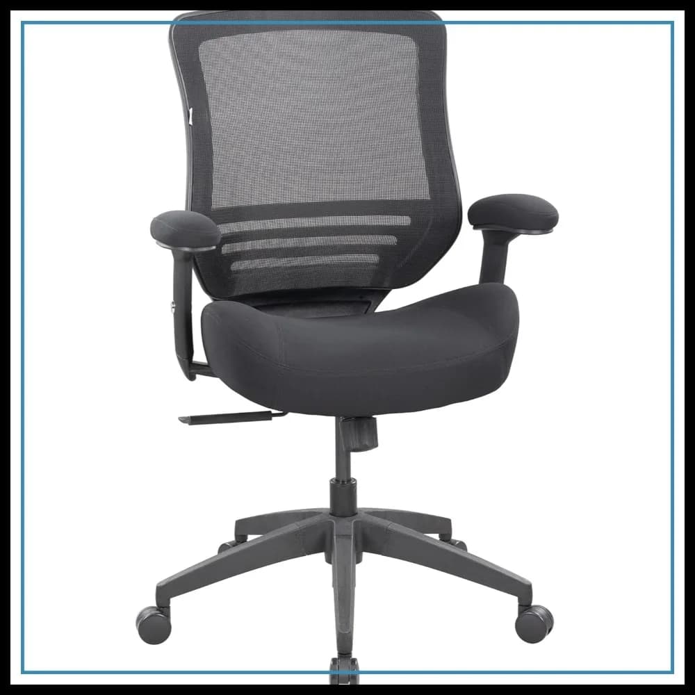 Sedia da Ufficio Ergonomica in Rete con Cuscino Super Morbido e Spesso, Braccioli Regolabili in Altezza e Supporto Lombare, Riduce il Dolore alla Schiena
