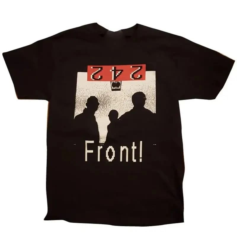 Front 242 Band Black Cotton T Shirt Size S 5Xl Tt1082