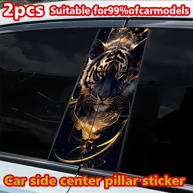Adesivo per auto, copertura decorativa impermeabile per montante B, antigraffio, protezione solare, decalcomania in vinile per montante portiera auto, vari modelli