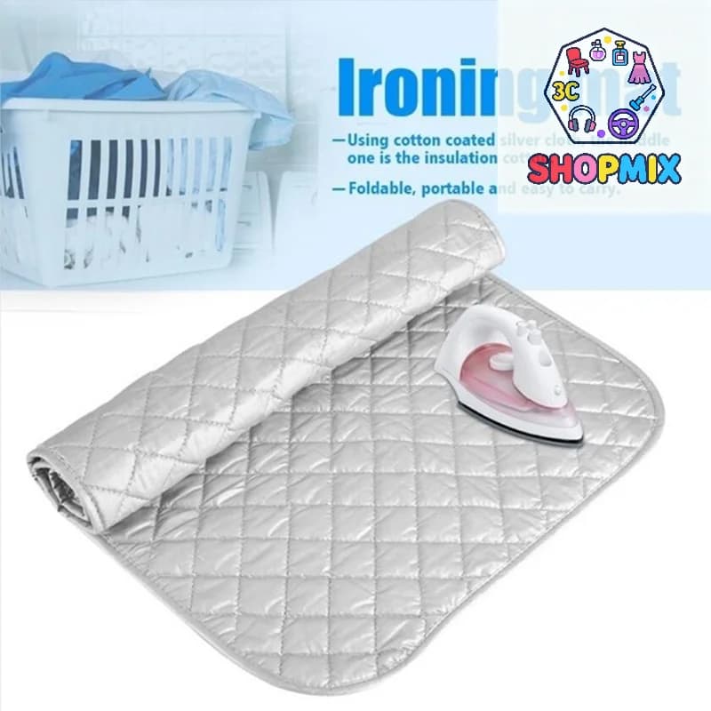 Tappetino da Stiro, Copertura per Lavatrice e Asciugatrice, Coperta Termoresistente in Rete, Protezione per Vestiti 48*85cm / 60*55cm