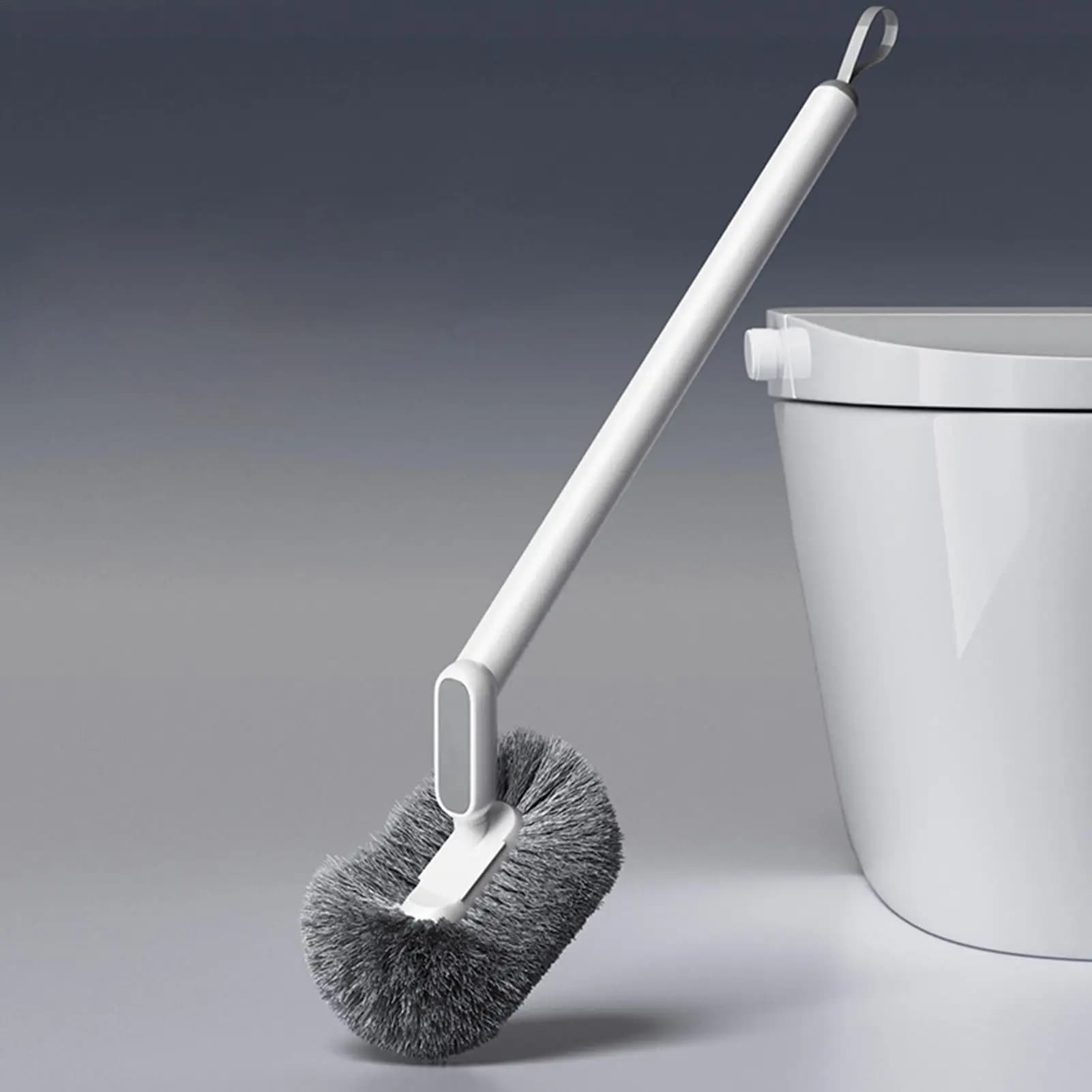 Spazzola per la pulizia della toilette Spazzola per WC da bagno compatta lunga antiscivolo per bagno Doccia interna Piastrelle per pavimenti Lavello da cucina