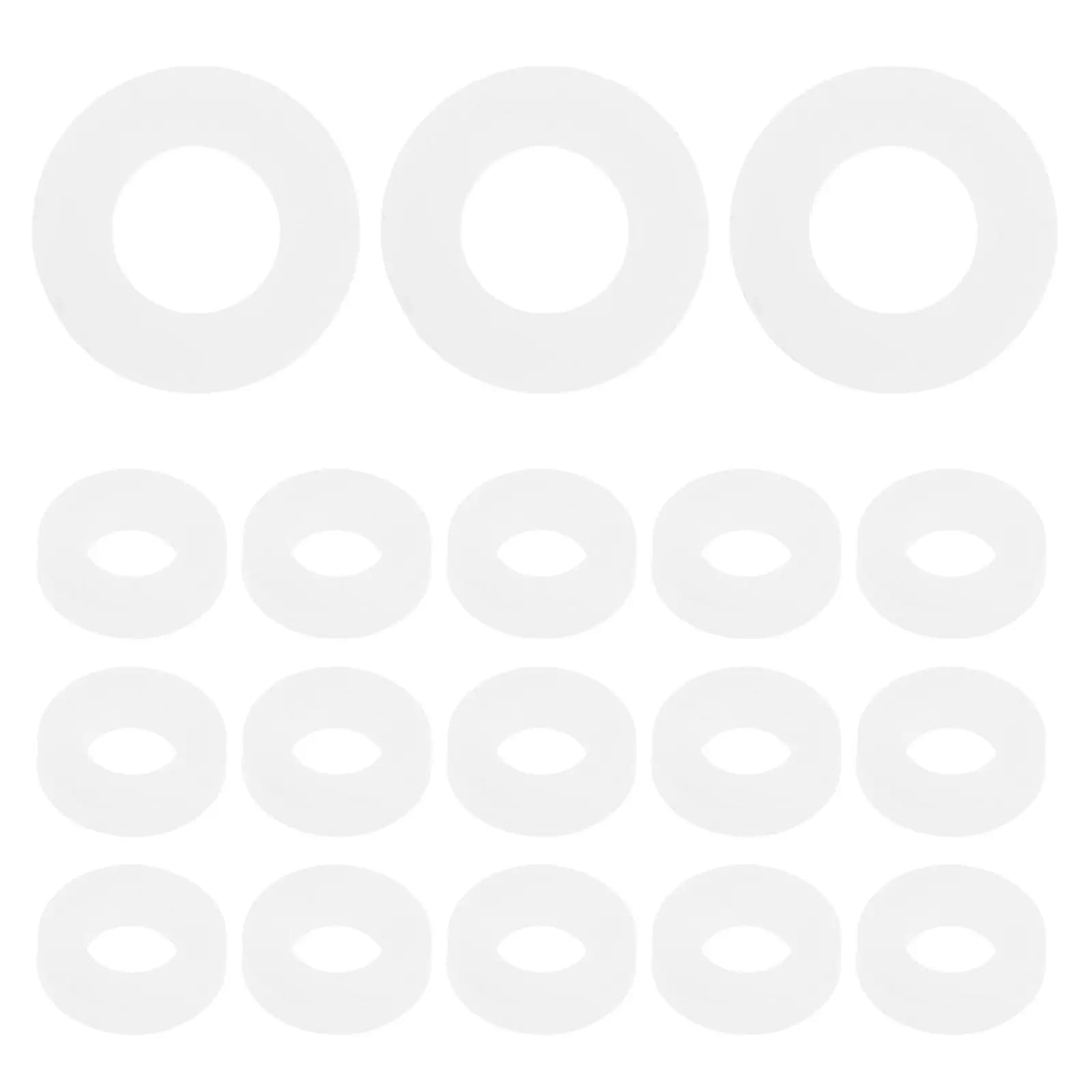 100 Pcs Instrument Plastic Washers Drum Mute Pads for Snare Replacement Kit Accessories Rod
