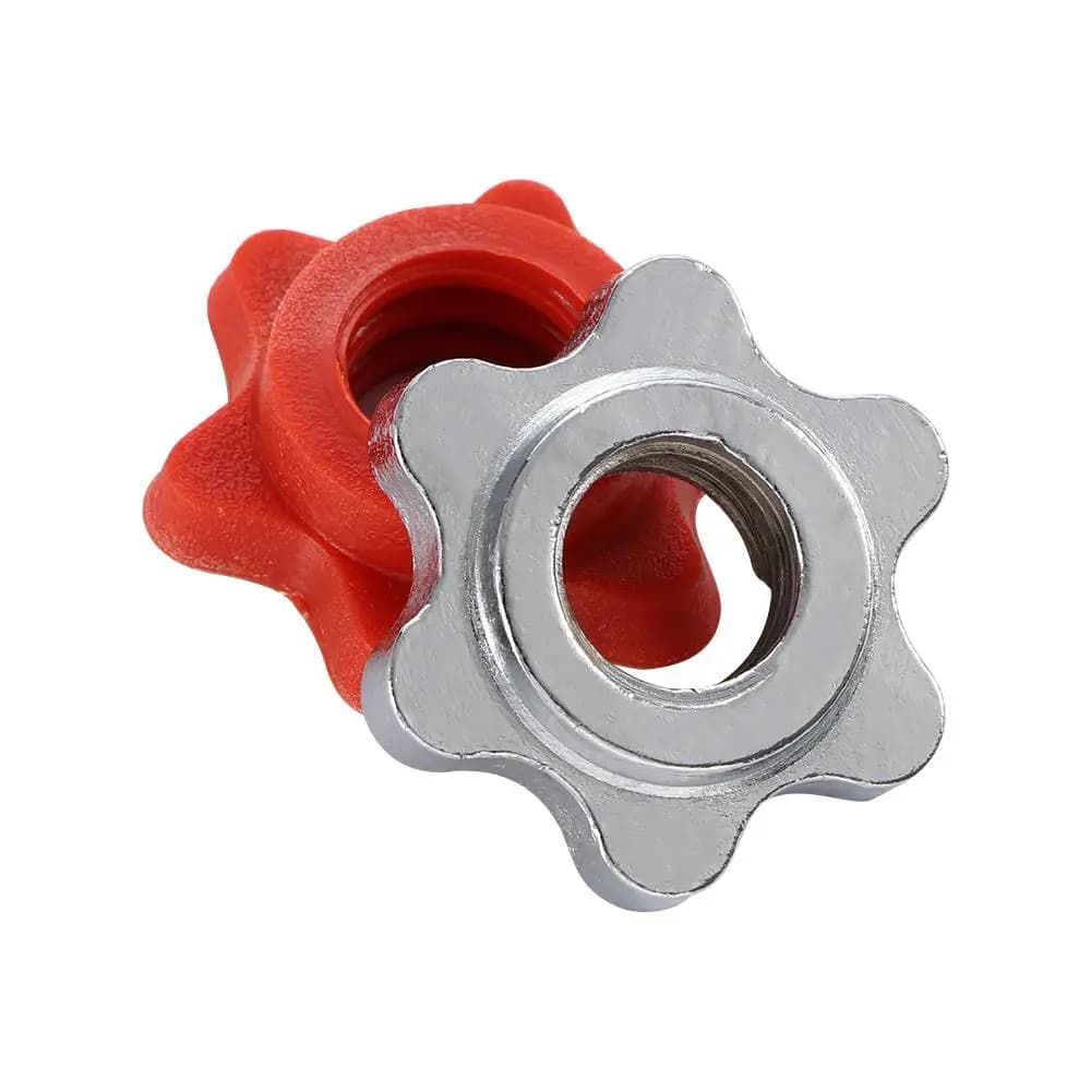 Durable Weight Lifting Accessories Fixed Dumbbell Spin-lock Clamps Dumbell Collar Screw Barbell Bar Dumbell Nut Hexagon Nut