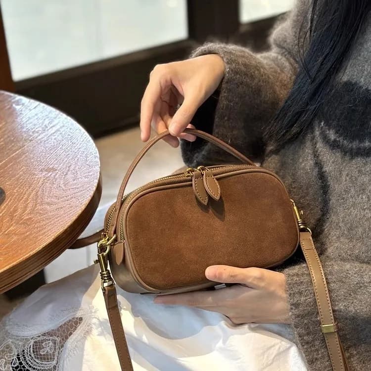 Vintage Shoulder Bag for Women Faux Suede Leather Female Handbags small ladies messenger Crossbody Bags Sac A Main bolsos