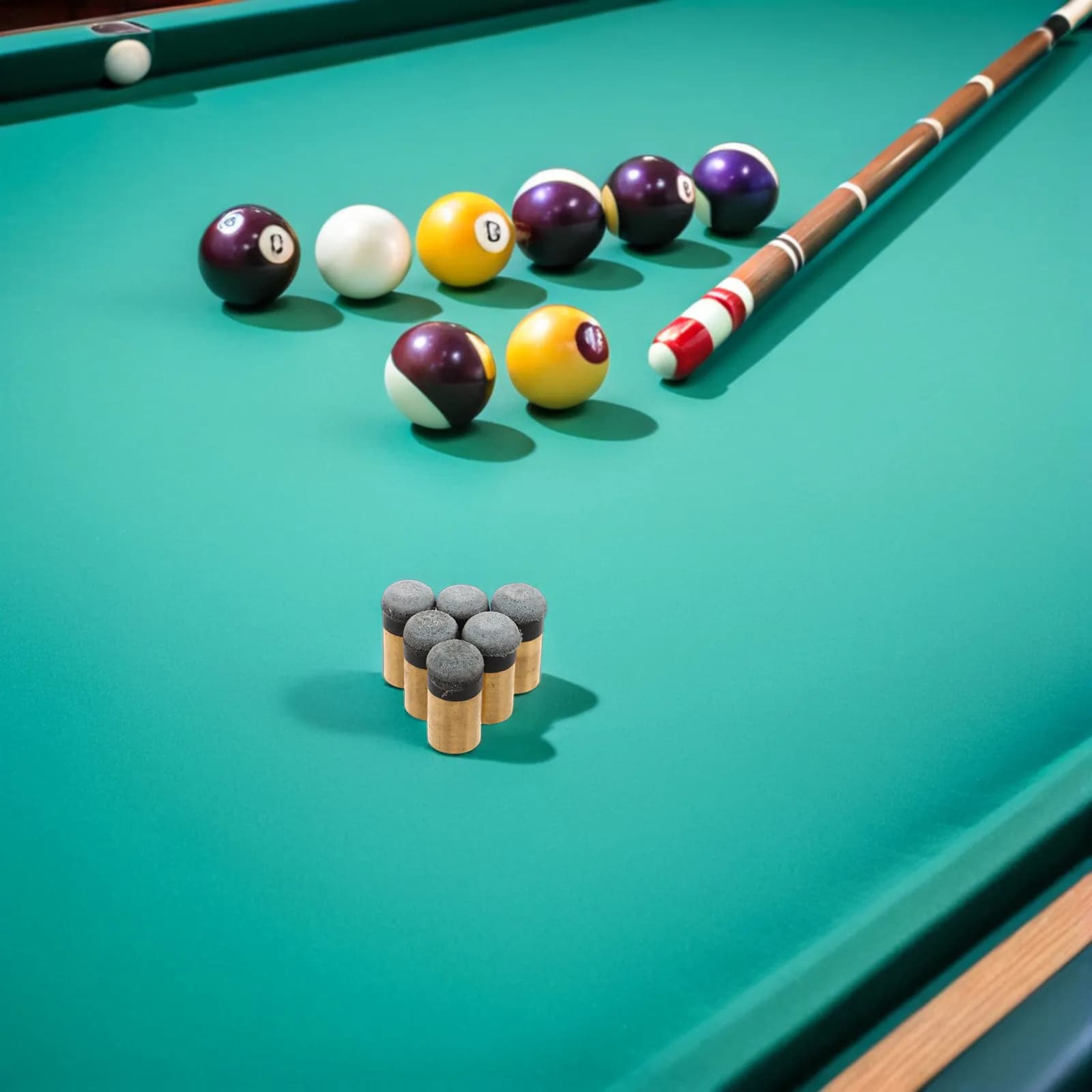 Set di 6 Punte di Ricambio per Stecca da Biliardo, 13mm, Kit di Riparazione per Stecche da Snooker, Accessori per Tavolo da Biliardo