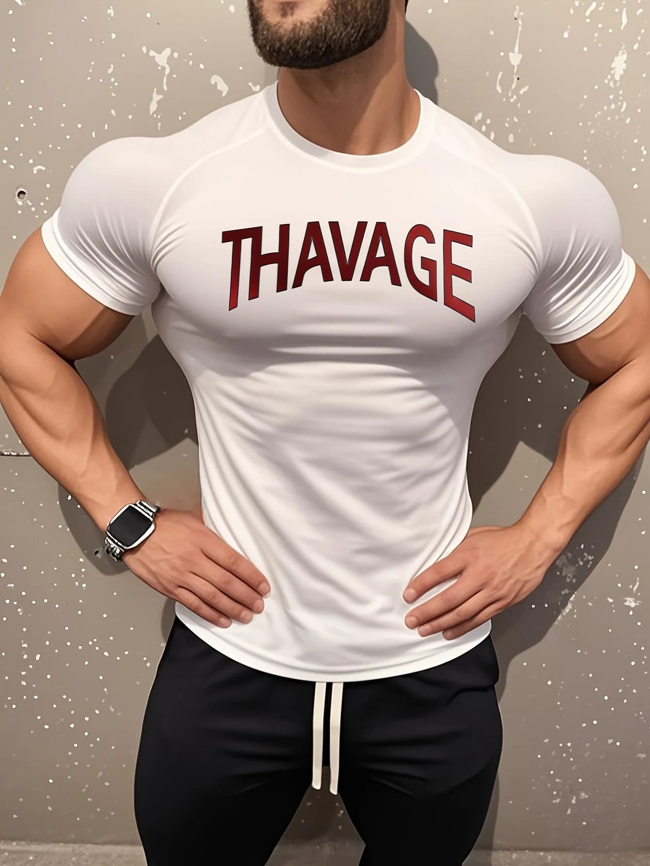 THAVAGE camicia sportiva elastica da uomo che assorbe l'umidità, camicia a maniche corte slim fit ad alta elasticità abbigliamento casual per sport all'aria aperta
