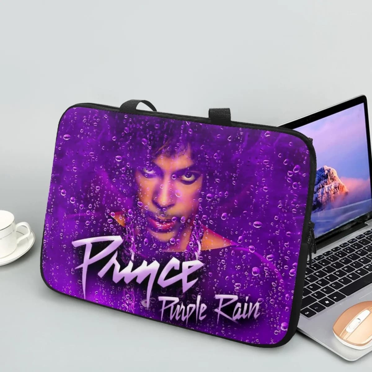 Custodia per Laptop Prince Purple Rain 13 14 15 16 17 pollici per borsa per Notebook borsa per il trasporto di musica Rock custodia antiurto per uomo donna