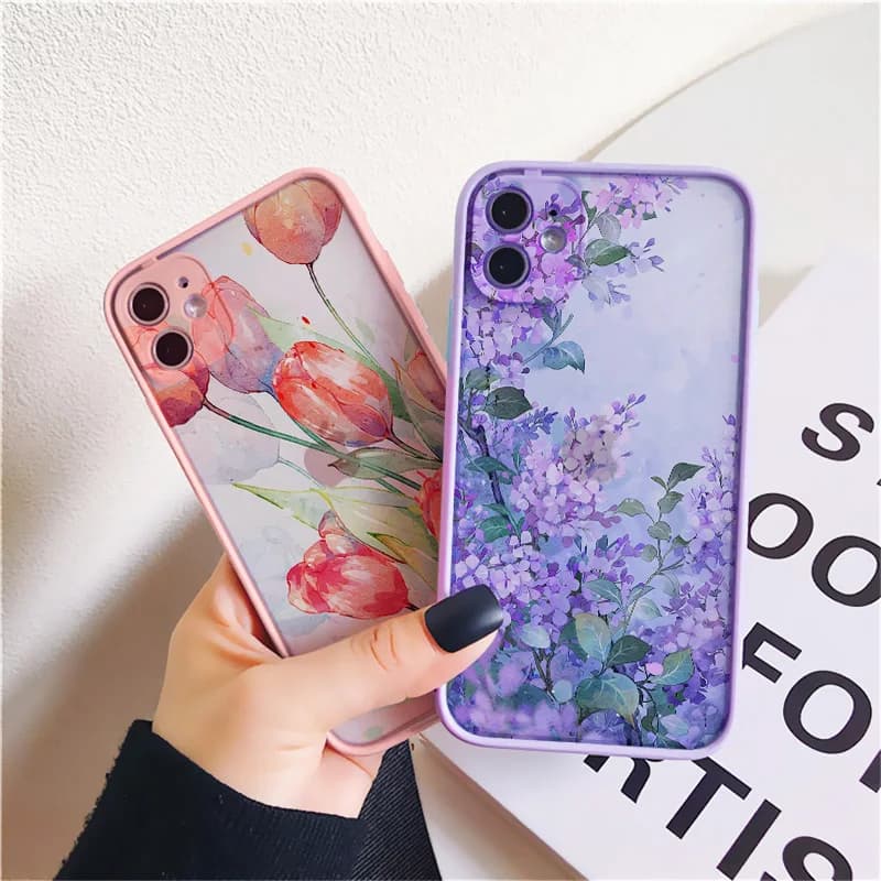 Vintage Case with Sheets and Flowers for iPhone 17 16 15 12 14 11 13 Pro Max, Anti-shock Cover for iPhone XR XS 16 Plus