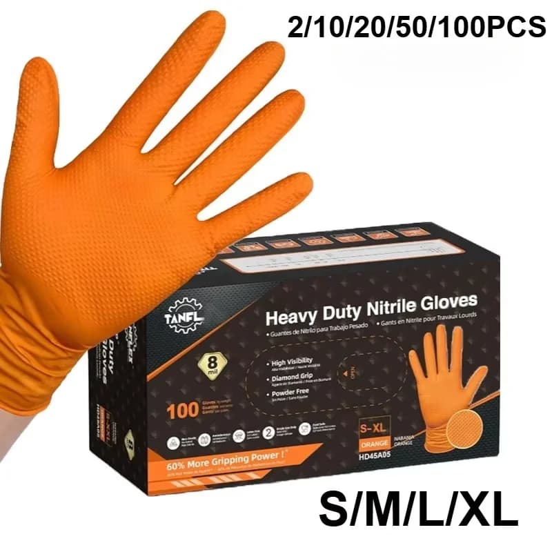 8 ml thick mechanical glove with structured handle Non-slip safety work gloves