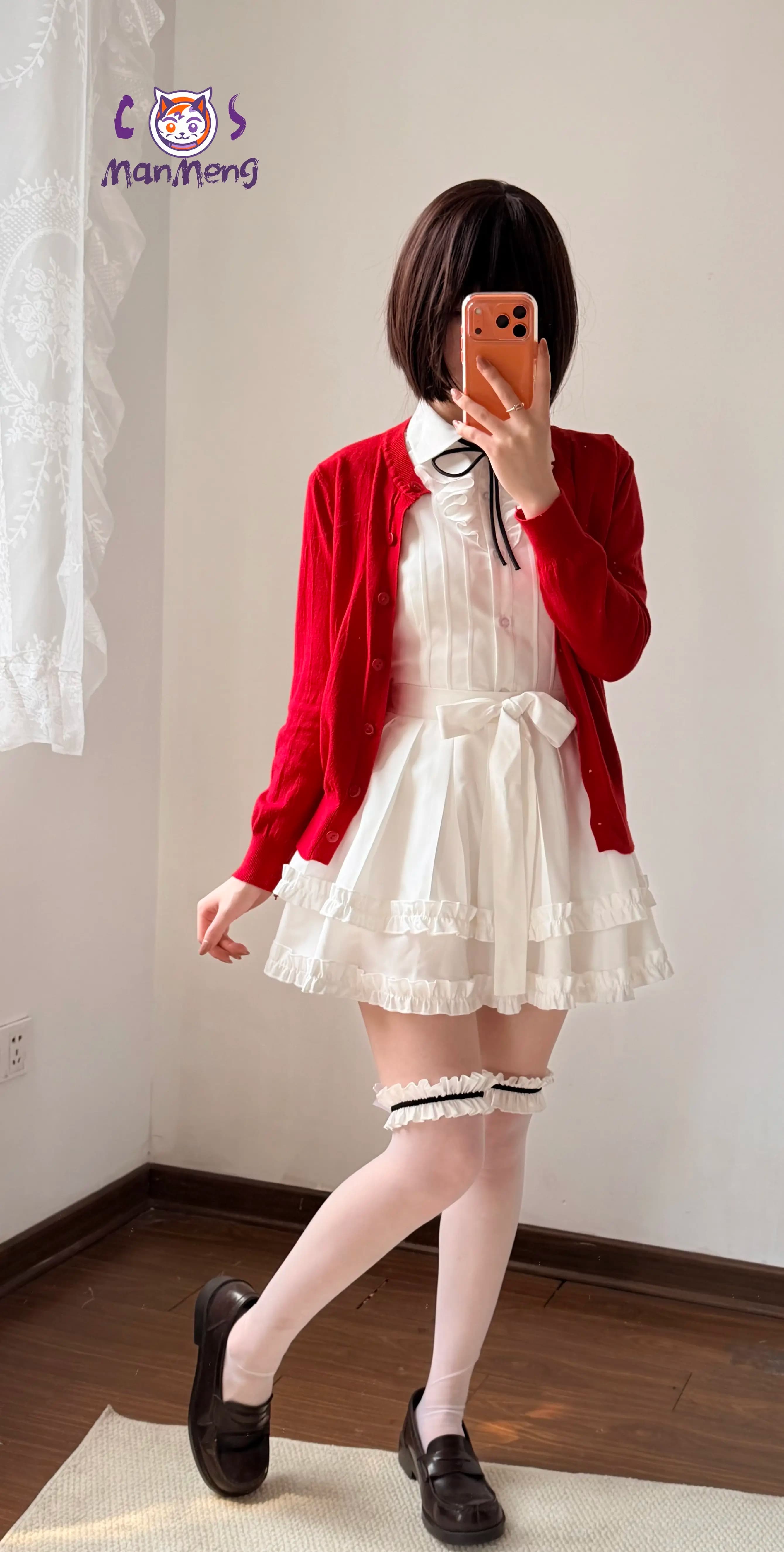 Costume Cosplay Megumi Kato Saekano: How to Raise a Boring Girlfriend, Abito Bianco Dolce da Donna con Cappotto e Calze, Nuova Uniforme per Halloween