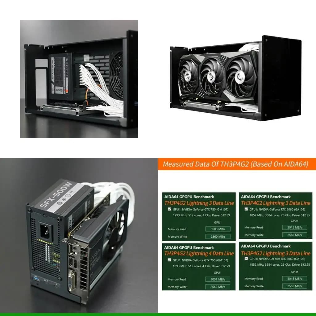 U55C TH3P4G2 mini Thundebolt GPU PCIe per notebook 3 4 Dock scheda video 16X