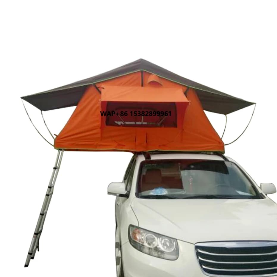 China Canvas Roof Tent with Soft Cover for Outdoor 4WD Camping Carpa Techo Auto