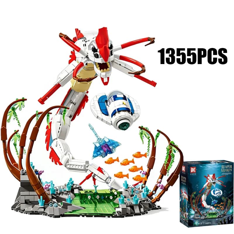 1355 Pezzi Set di Costruzioni Creative Modello Kraken della Morte, Mattoncini da Collezione Squisiti, Ottimo Regalo per Ragazzi