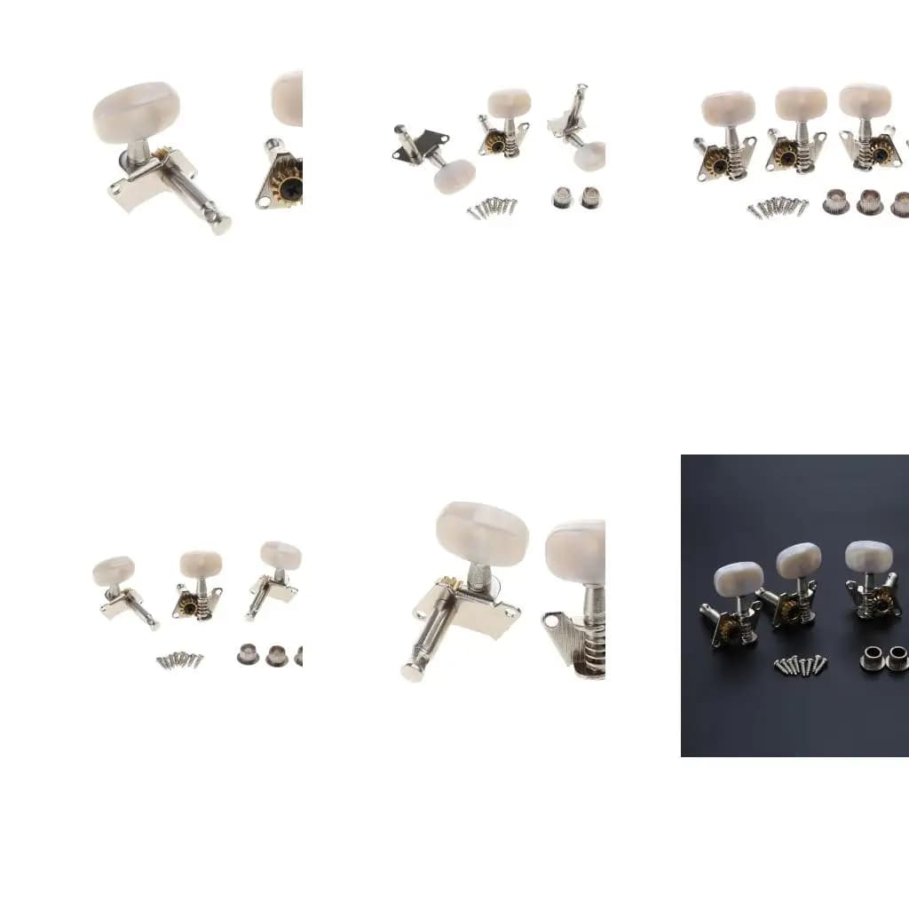 Q39E 2R+2L Guitar Ukulele Tuning Pegs Button Strings Tuning Tuners Heads Accessories