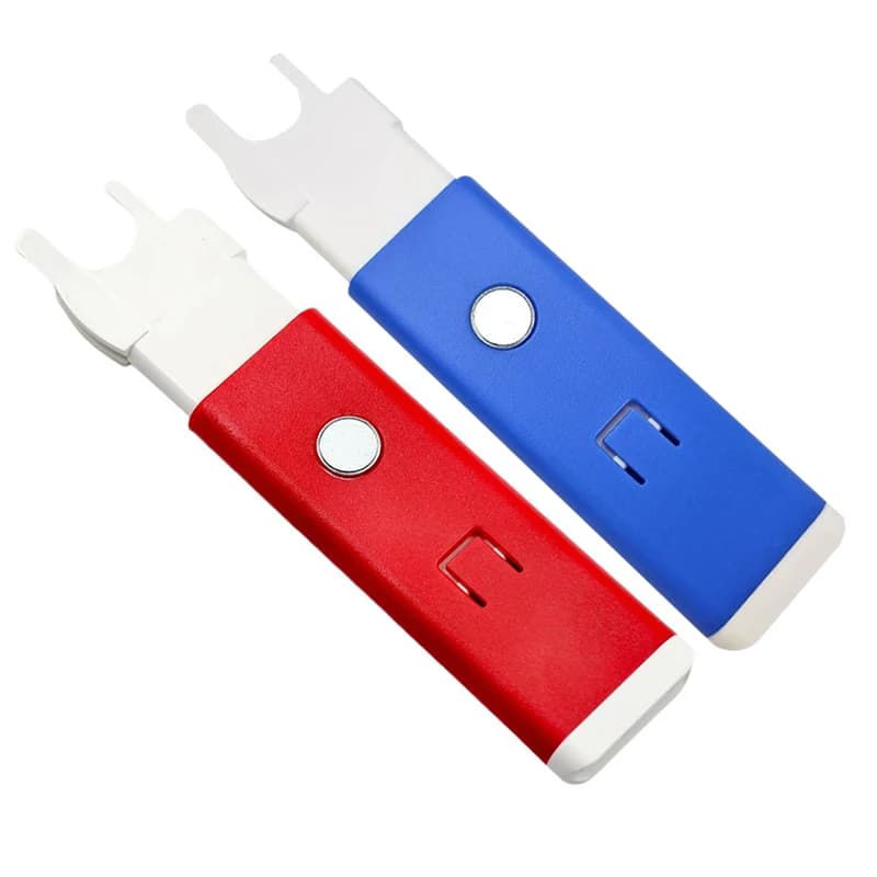 1Pc Durevole Automatico Infila Aghi Rosso/Blu 12x3cm Applicato A Cucire A Mano Ricamo Punto Croce Cucito FAI DA TE Artigianato