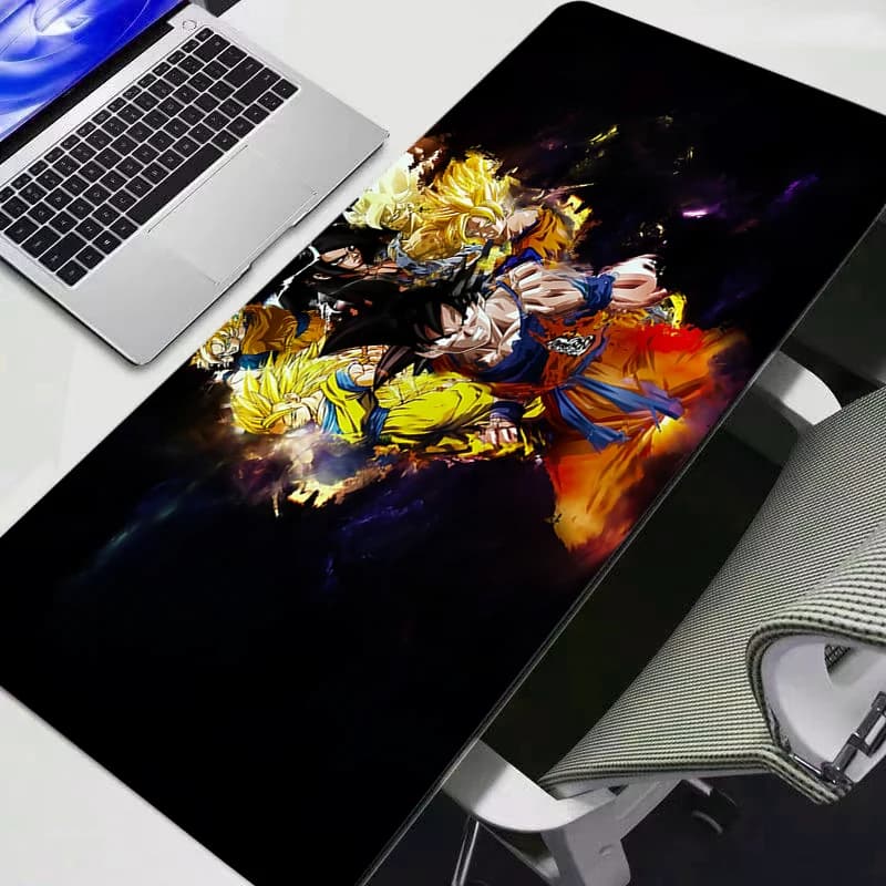 Tappetino per mouse Dragon Ball Notbook Gamer Tastiera grande Tappetino per computer in gomma antiscivolo Tappetino per scrivania PC Gamer 90x40 MousePad Anime