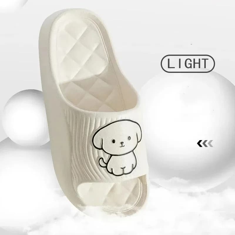 Nice slippers in cardboard Slippers Swimwear Slides with cloud pillow Soft and thick summer slippers Non-slip for men's interior