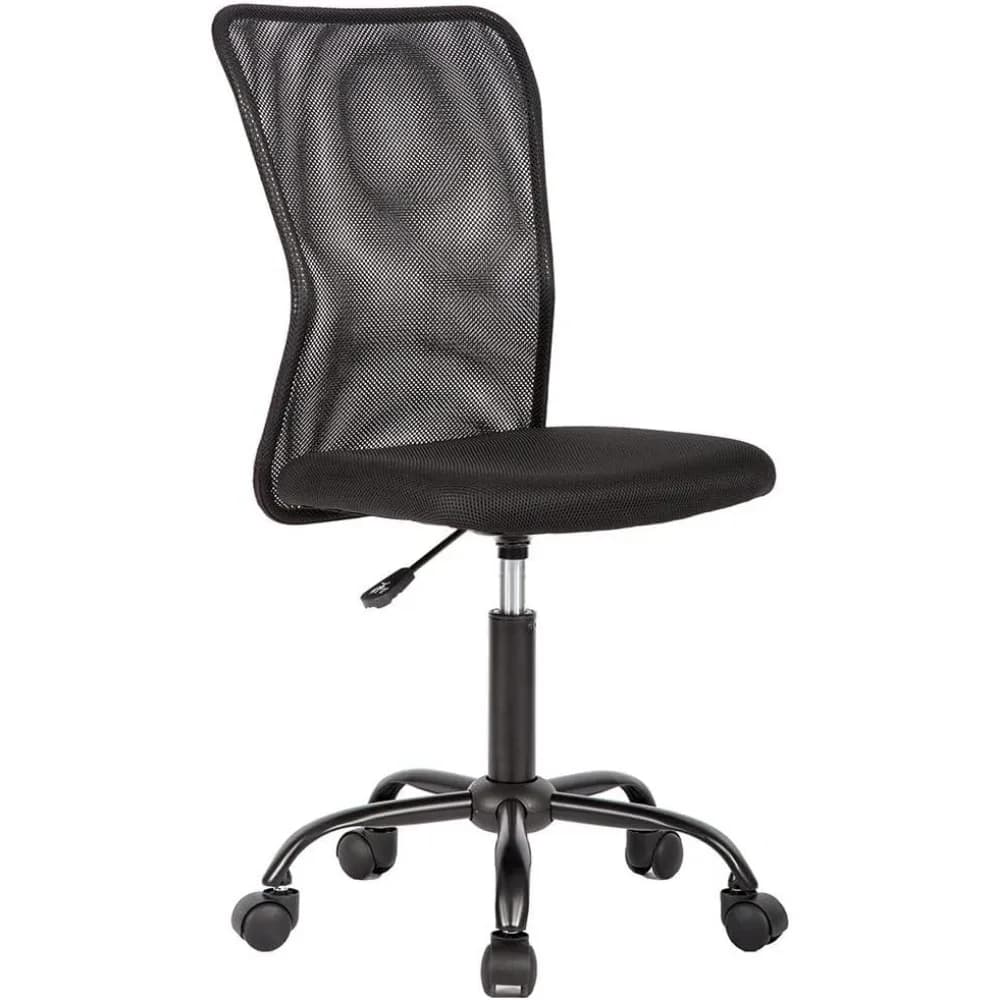 BestOffice Sedia da ufficio ergonomica Scrivania Mesh Computer Supporto per la schiena senza braccioli Sedia moderna direzionale girevole con rotelle Supporto lombare