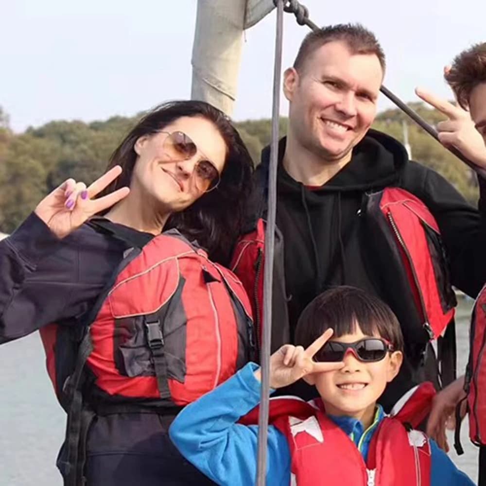 Giubbotti di salvataggio per scarafaggio per kayak per adulti Giubbotti di salvataggio per sport acquatici di sicurezza Zattera per pagaia Kayak galleggiante con tasca