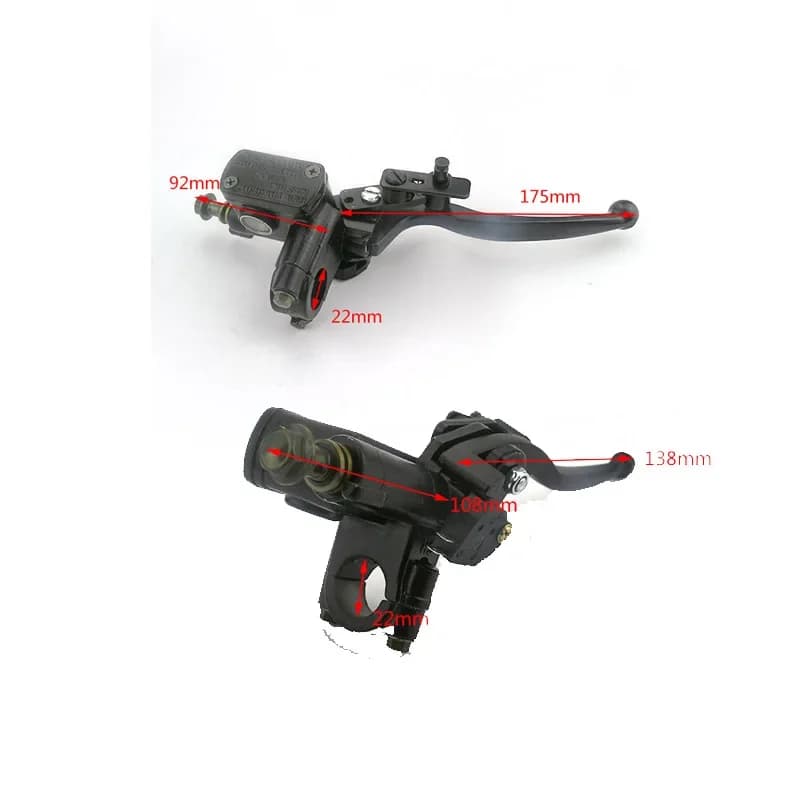 Pompa freno anteriore per veicolo moto 50-250CC Accessori maniglia leva frizione universale idraulica Quad