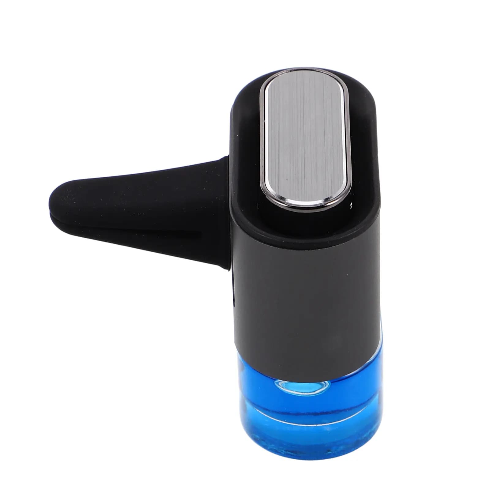 Car Air Freshener Diffuser Vent Clips Aluminum Alloy Floral Scent Car Essential Oil Diffuser Aromatherapy Perfume Fragrance Grey