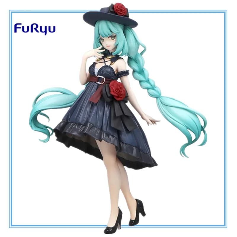 In Stock Original 19cm Anime Figure FuRyu VOCALOID Hatsune Miku Action Figure Tabletop Ornament Model Toy Gifts