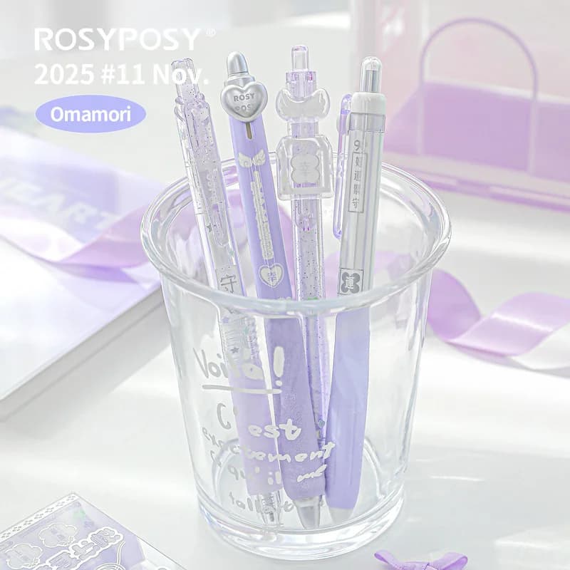 Amuleto viola chiaro estivo infinito ROSYPOSY 0,5 Penna gel Ins Elegante strumento di scrittura profumato ad asciugatura rapida