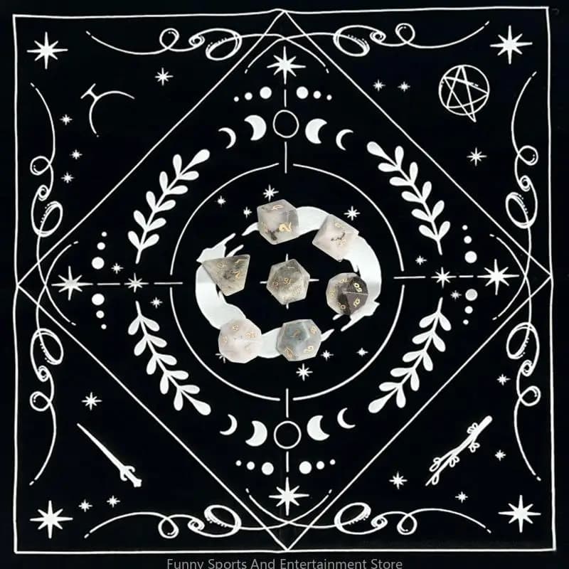 C4DE Square Flannel Tarot Arar Card Card Board Game Astrology per Card Table Copertura del tavolino Tableclot