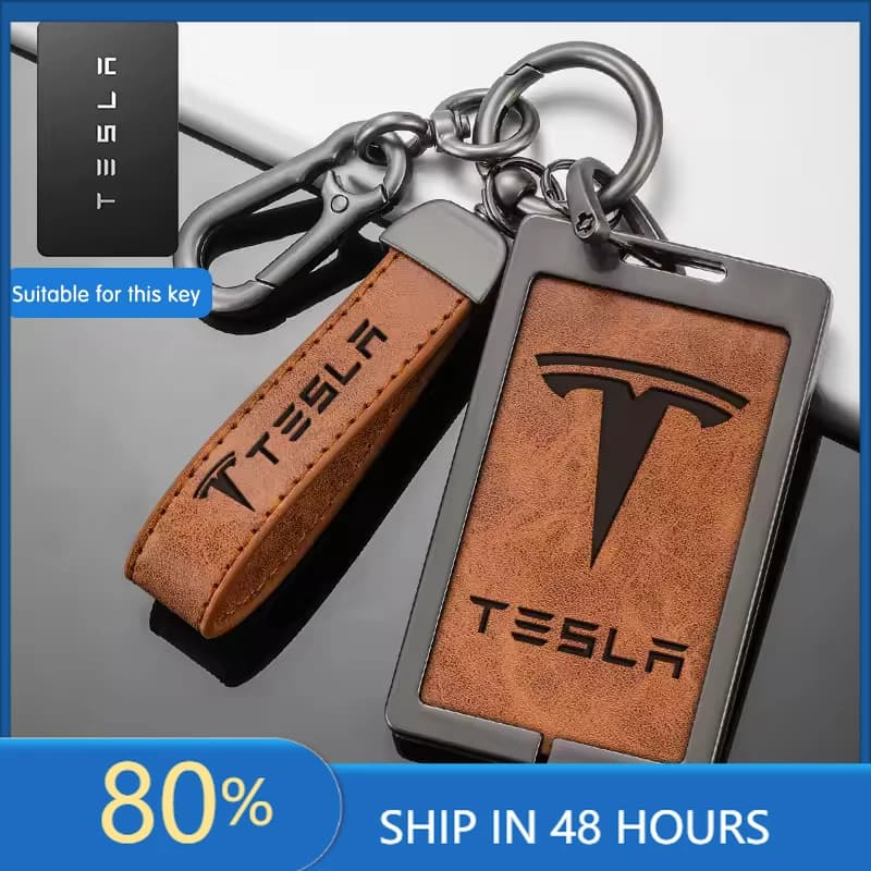 Adesivi per auto in lega di zinco per auto Smart NFC Card Key Case Cover Protector Holder Shell per Tesla Model 3 SXY Accessori auto