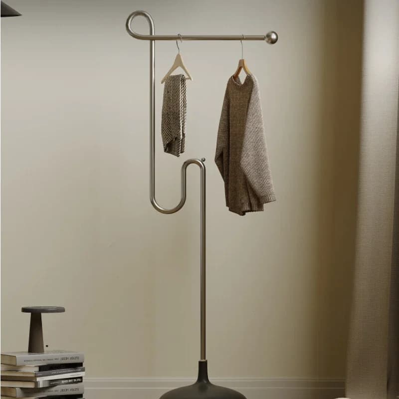 Floor Coat Rack Clothes Hanger Home Doorway Bedroom Paint Solid Wood Shelf