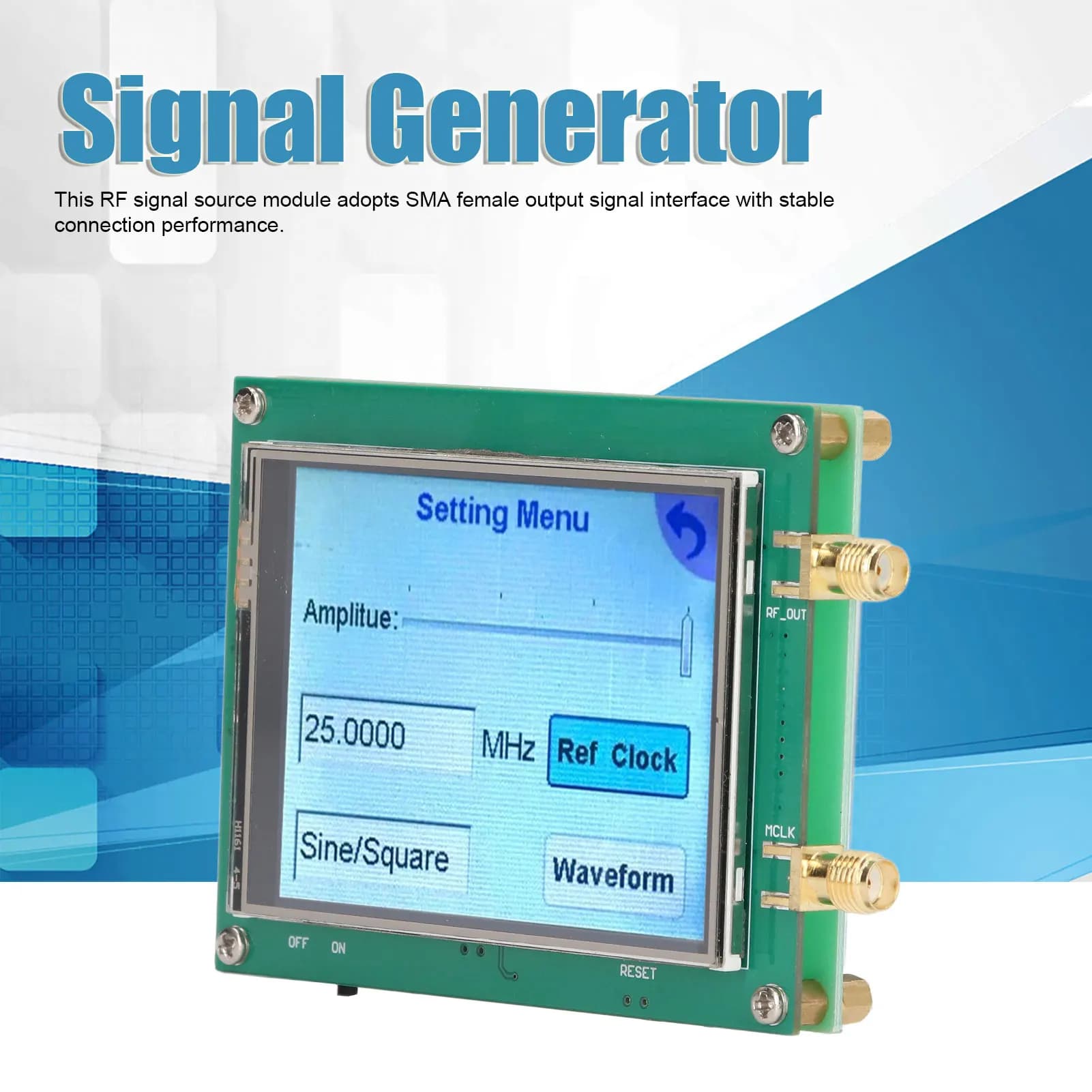 Generatore di Segnali RF, Modulo di Frequenza a Scorrimento RF, Contatore Radio PC, Controllo Contatore Radio PC