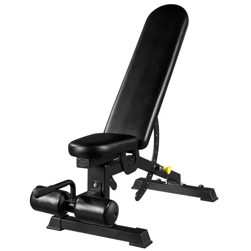 Commercial Folding Bench for Sit-up and Training with Manubri, Fitness Equipment for Home Gym and Strength Training