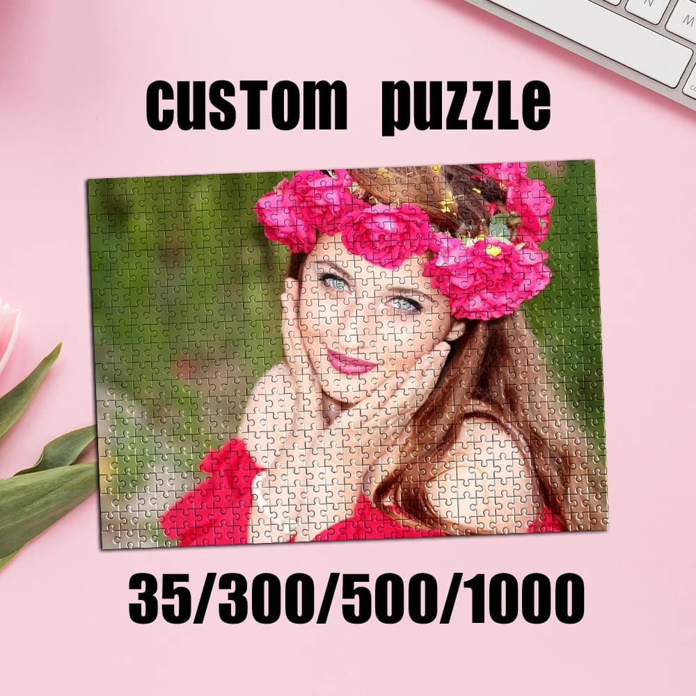 Puzzle Personalizzato con Foto 35/300/500/1000 Pezzi, Foto di Matrimonio Personalizzate, Regalo Personalizzato, Puzzle con Immagini Personalizzate