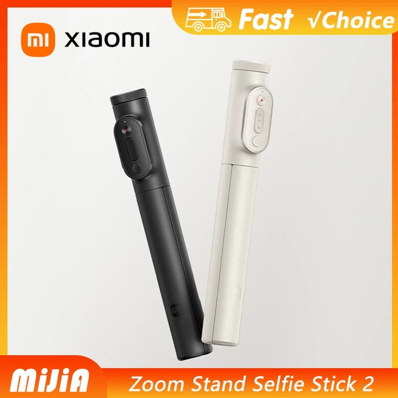 Xiaomi Mijia Zoom Stand Selfie Stick 2 Treppiede 230g Bluetooth Remoto Pieghevole Allungabile 830mm Max Monopiede 360 ° Bastone stabile