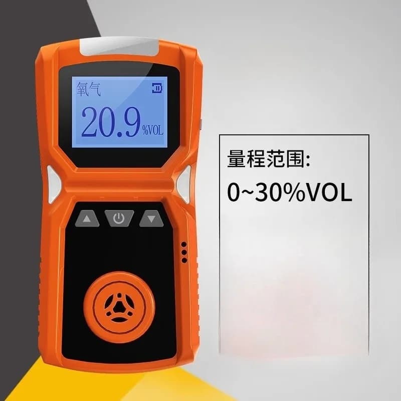 High Precision Portable 4 in 1 Gas Detector for Oxygen Carbon Monoxide Hydrogen Sulfide Combustible Toxic Harmful Gas Monitor